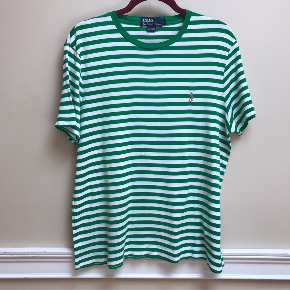 POLO BY RALPH LAUREN MEN’S STRIPED T-SHIRT - NWOT